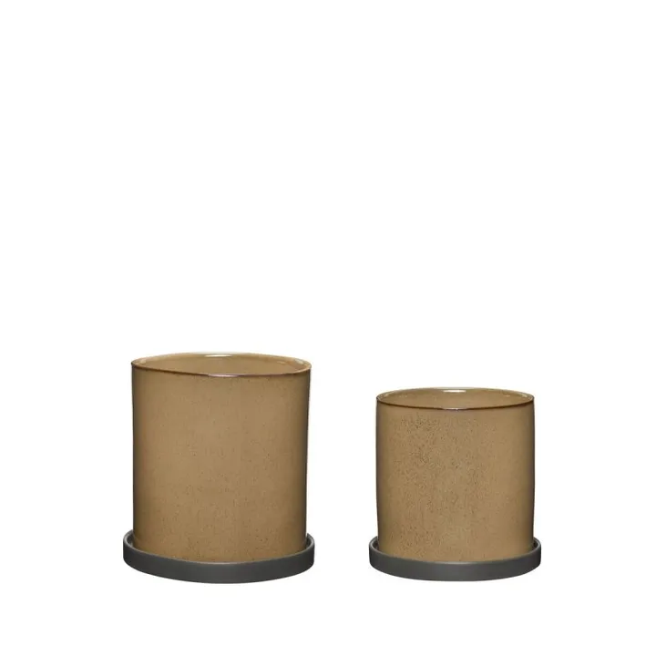 Your pots 2件装 - 棕色 - Hübsch