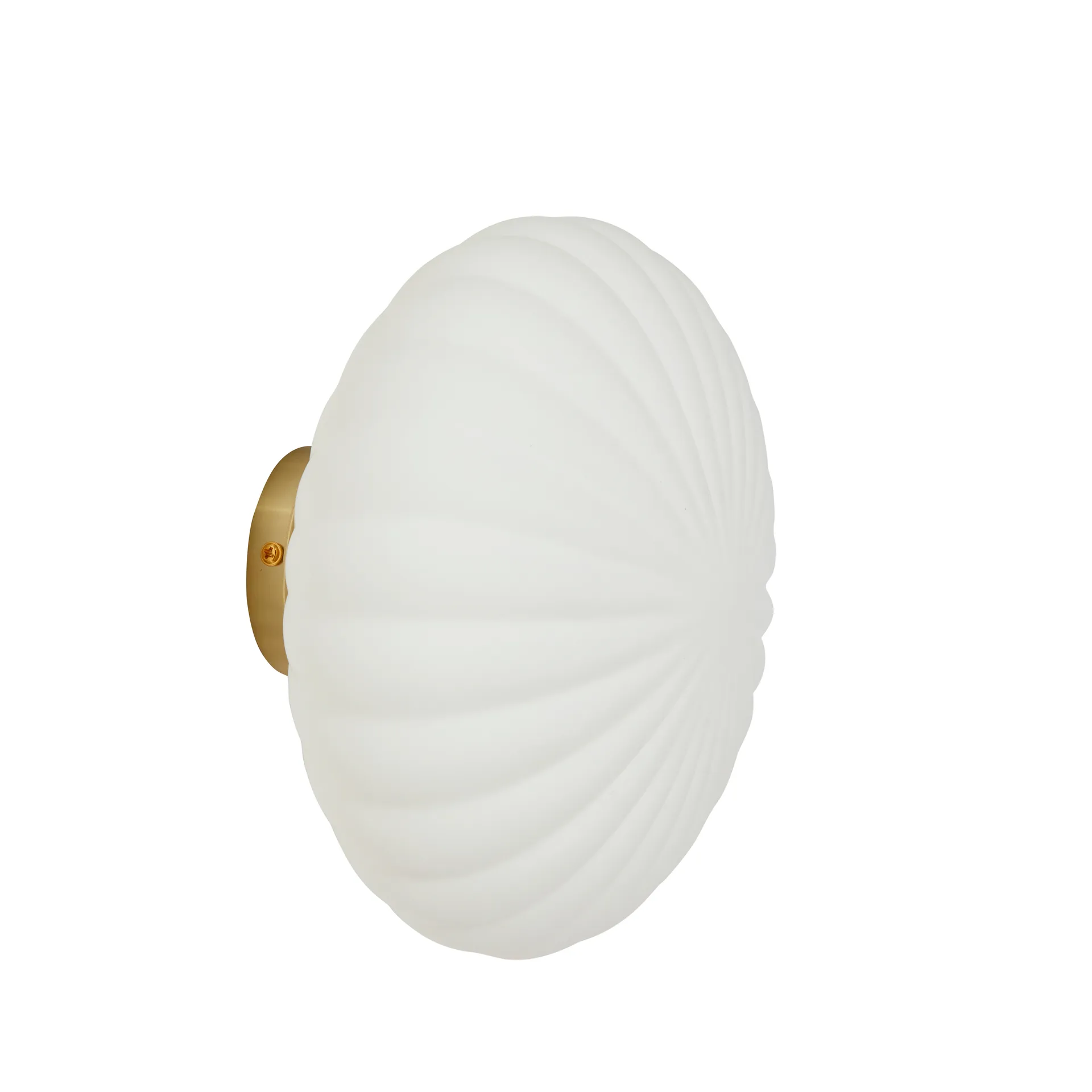 壁灯, 金属_玻璃_黄铜_乳白色 Hübsch Interior