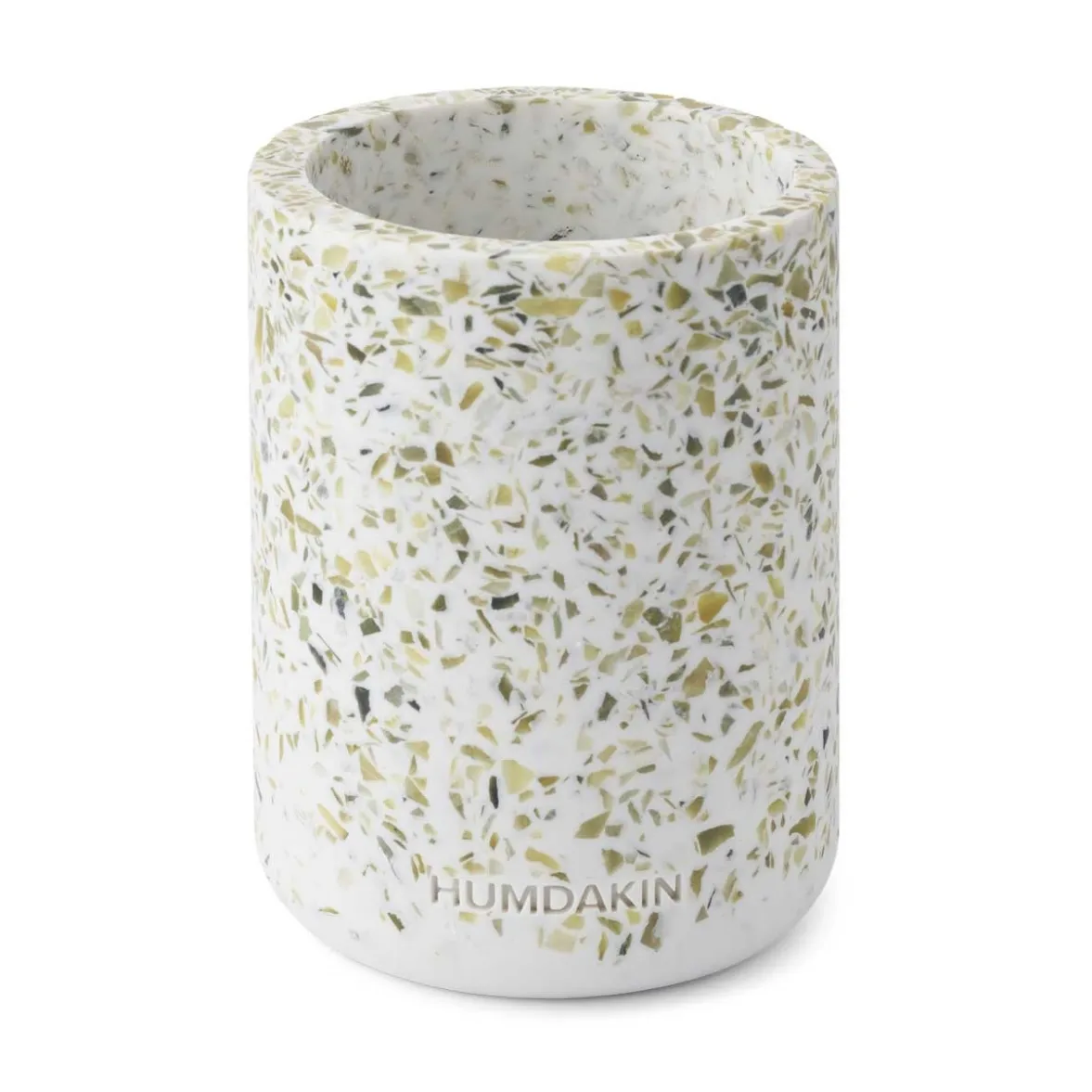 Humdakin 水磨石花瓶Ø10cm, 绿色-白色 Humdakin