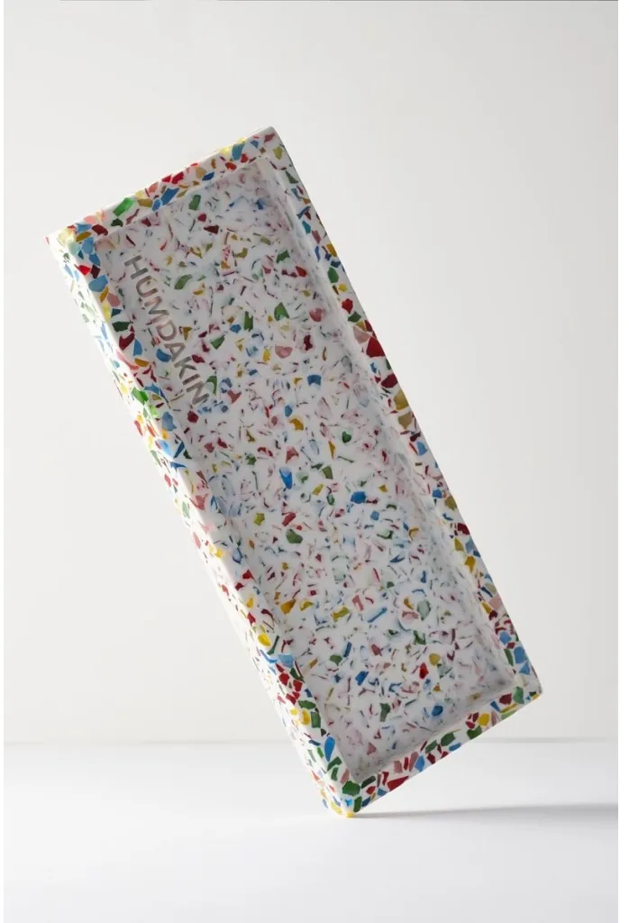Humdakin 水磨石托盘10x25cm, 彩虹色 Humdakin