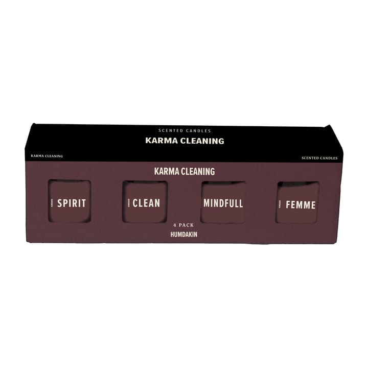 Humdakin 香薰蜡烛 四件套装 - Karma Cleaning - Bordeaux - Humdakin