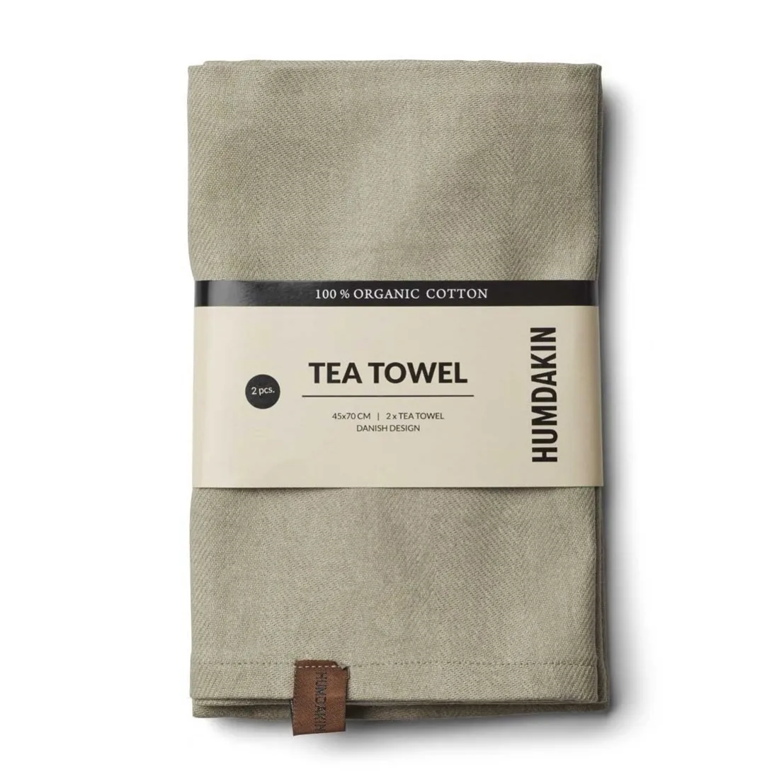 Humdakin Organic 厨房巾 45x70 cm 两件套装, Oak Humdakin
