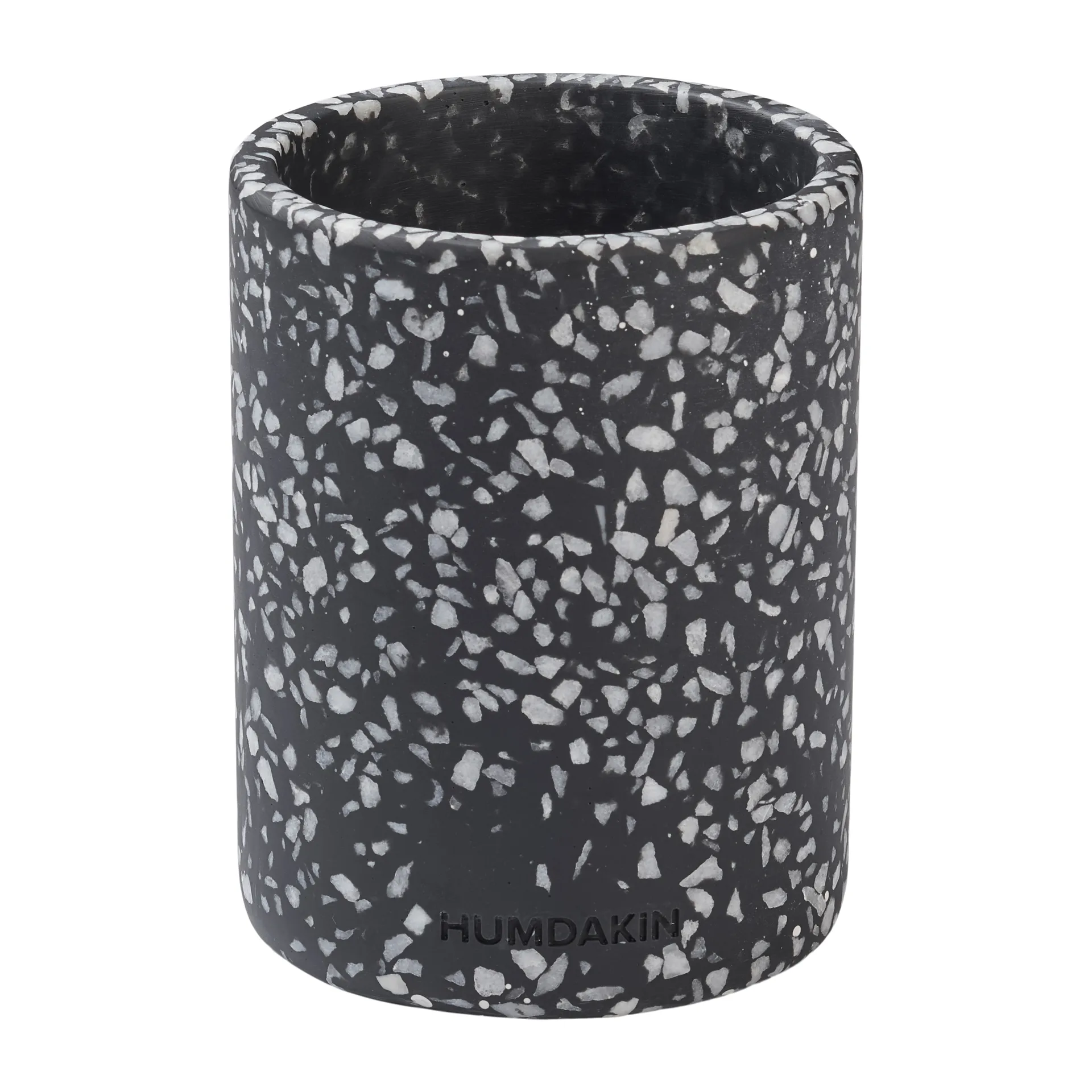 Humdakin Terrazzo 带盖花瓶 Ø10cm, Black Humdakin