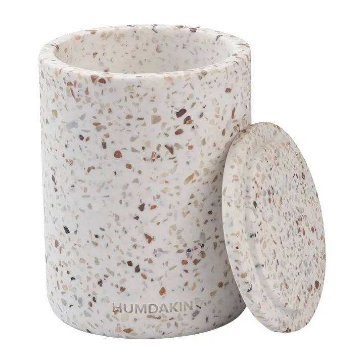 Humdakin Terrazzo 带盖花瓶 Ø10cm - 红色_米色 - Humdakin