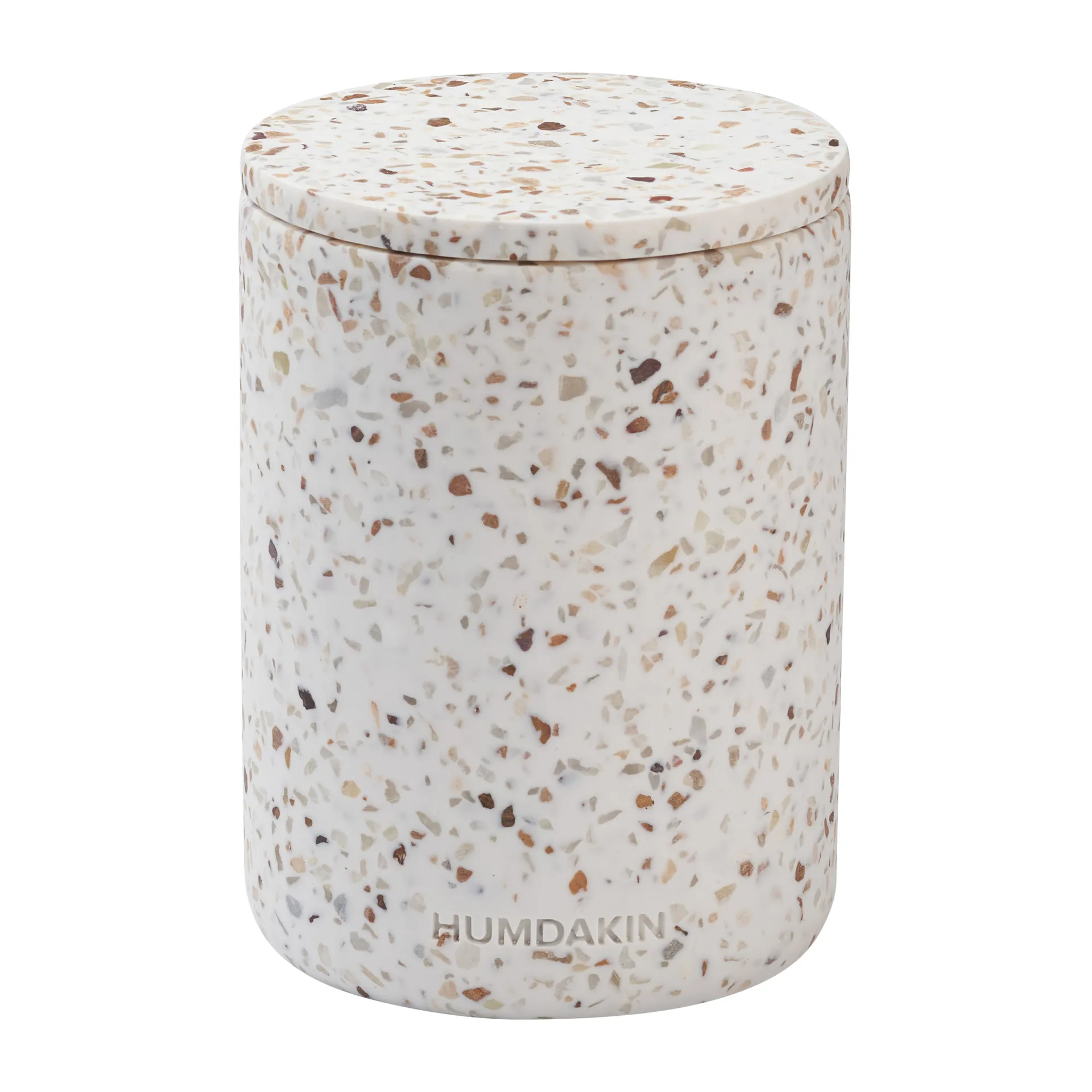 Humdakin Terrazzo 带盖花瓶 Ø10cm, 红色_米色 Humdakin