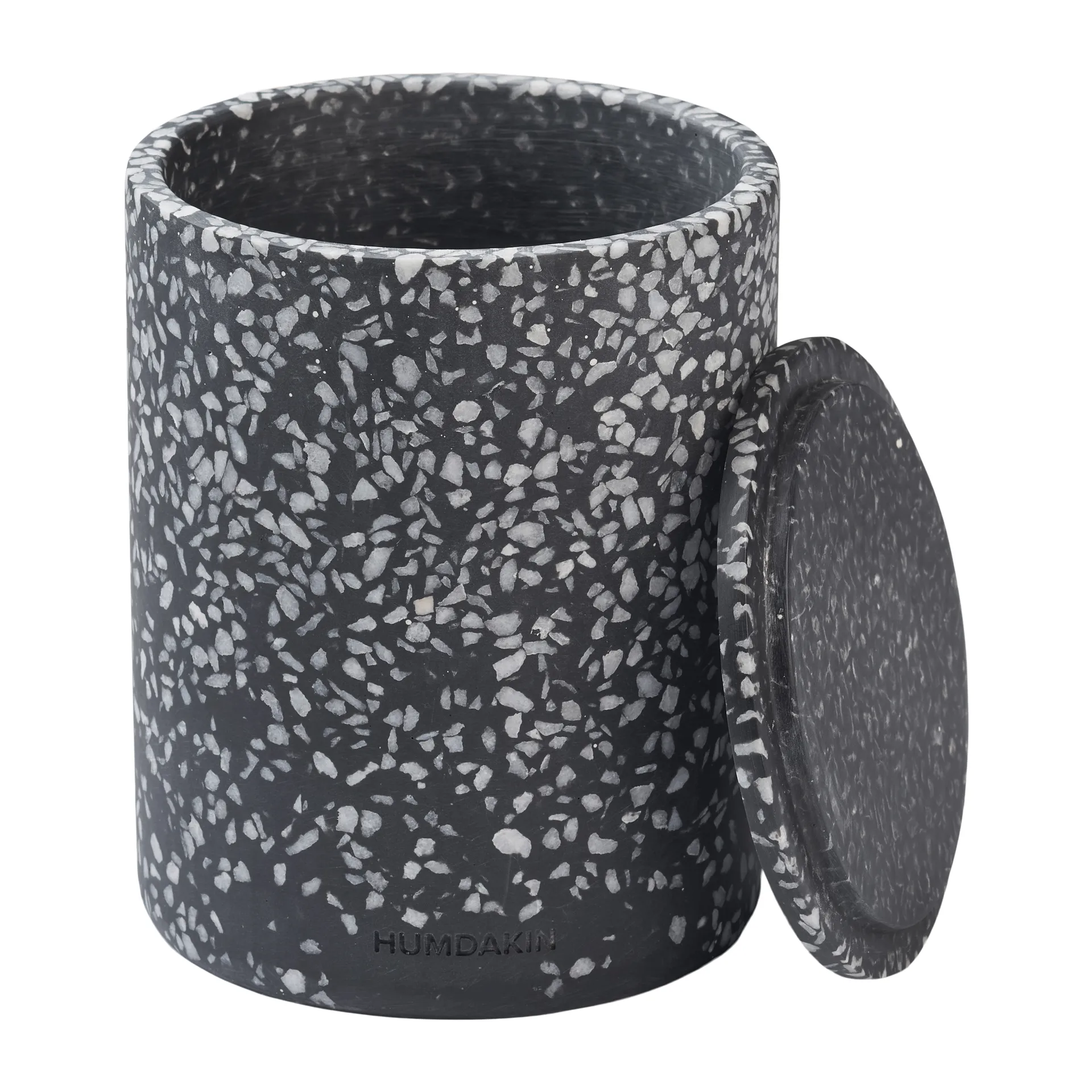 Humdakin Terrazzo 带盖花瓶 Ø13cm, Black Humdakin