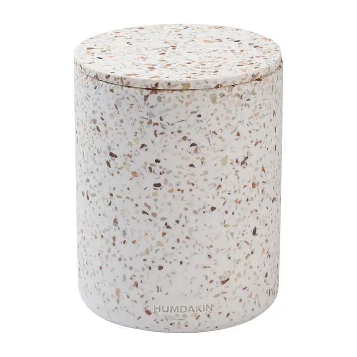 Humdakin Terrazzo 带盖花瓶 Ø13cm - 红色_米色 - Humdakin