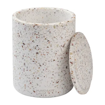 Humdakin Terrazzo 带盖花瓶 Ø13cm - 红色_米色 - Humdakin