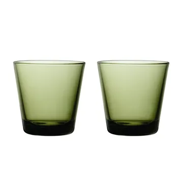 Kartio tumbler 21 cl 两件套装 - 苔藓绿 - Iittala