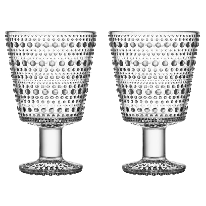 Kastehelmi 露珠系列 高脚玻璃杯 26 cl 两件套装 - 透明 - Iittala