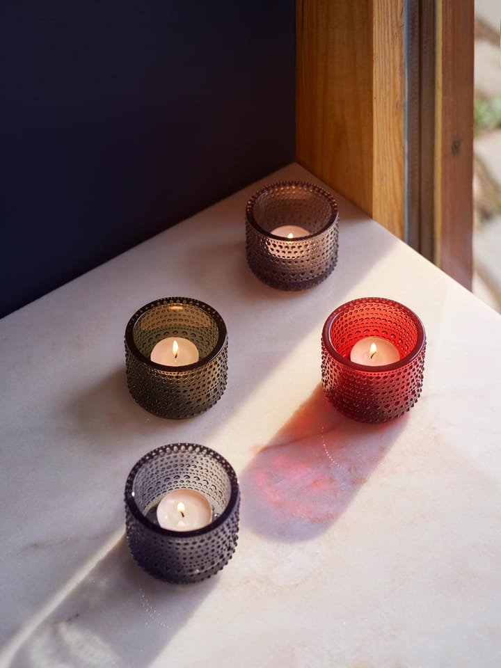 Kastehelmi 露珠系列 烛台/摆件 - 蔓越莓 - Iittala