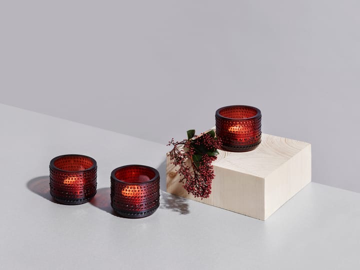 Kastehelmi 露珠系列 烛台/摆件 - 蔓越莓 - Iittala