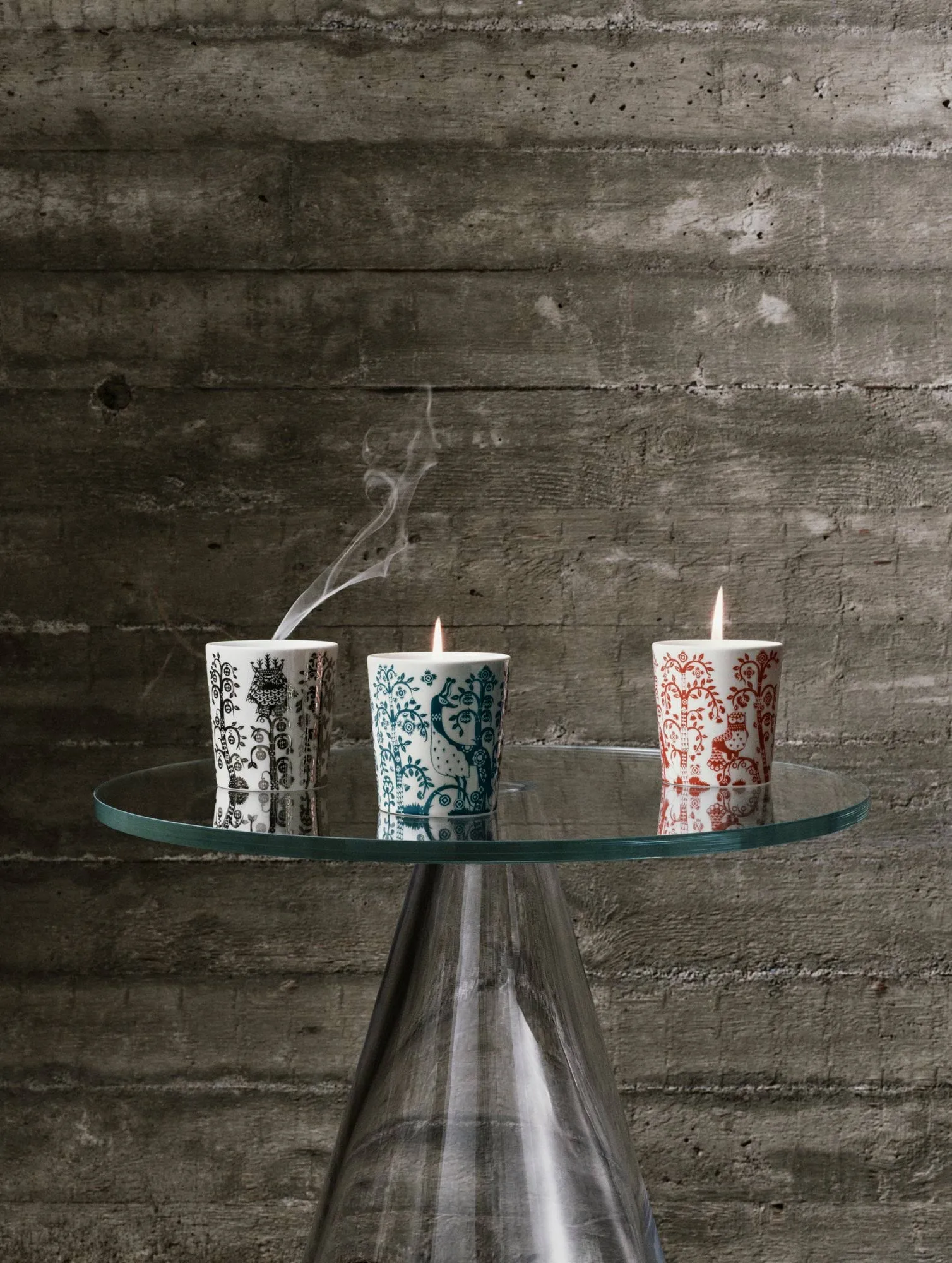 Taika 蜡烛, 石榴红，9cm Iittala