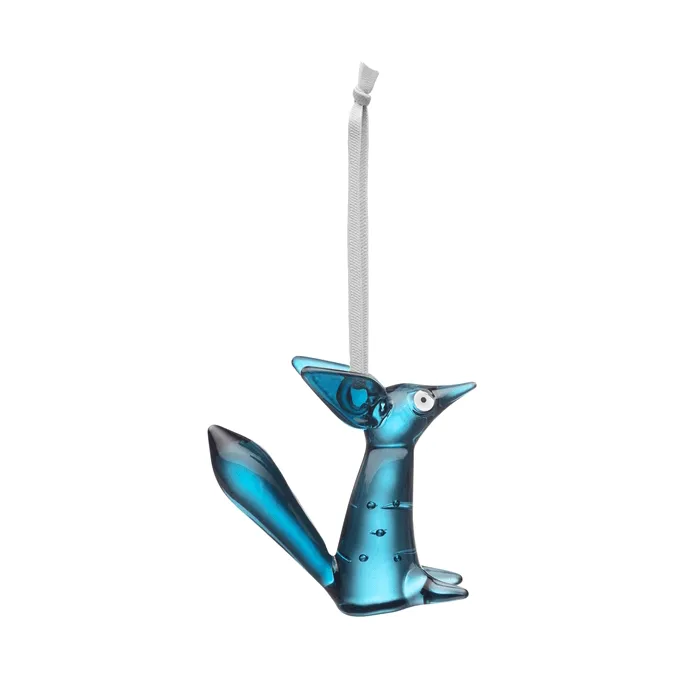 Vulpes 玻璃装饰 8cm - 钢蓝色 - Iittala
