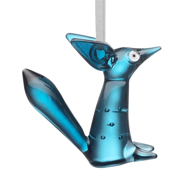 Vulpes 玻璃装饰 8cm, 钢蓝色 Iittala