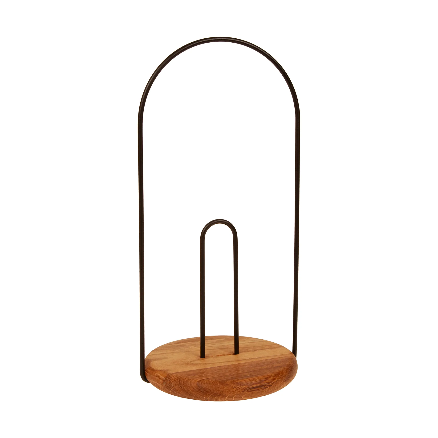 Iris Hantverk纸巾架, 油面橡木色_金属色_Ø14.8cm Iris Hantverk