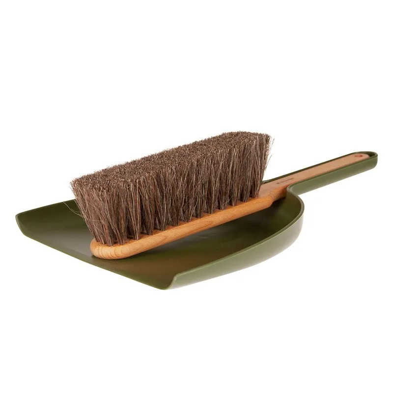 Iris Hantverk broom 和 dustpan 套装 short, 苔藓绿 Iris Hantverk