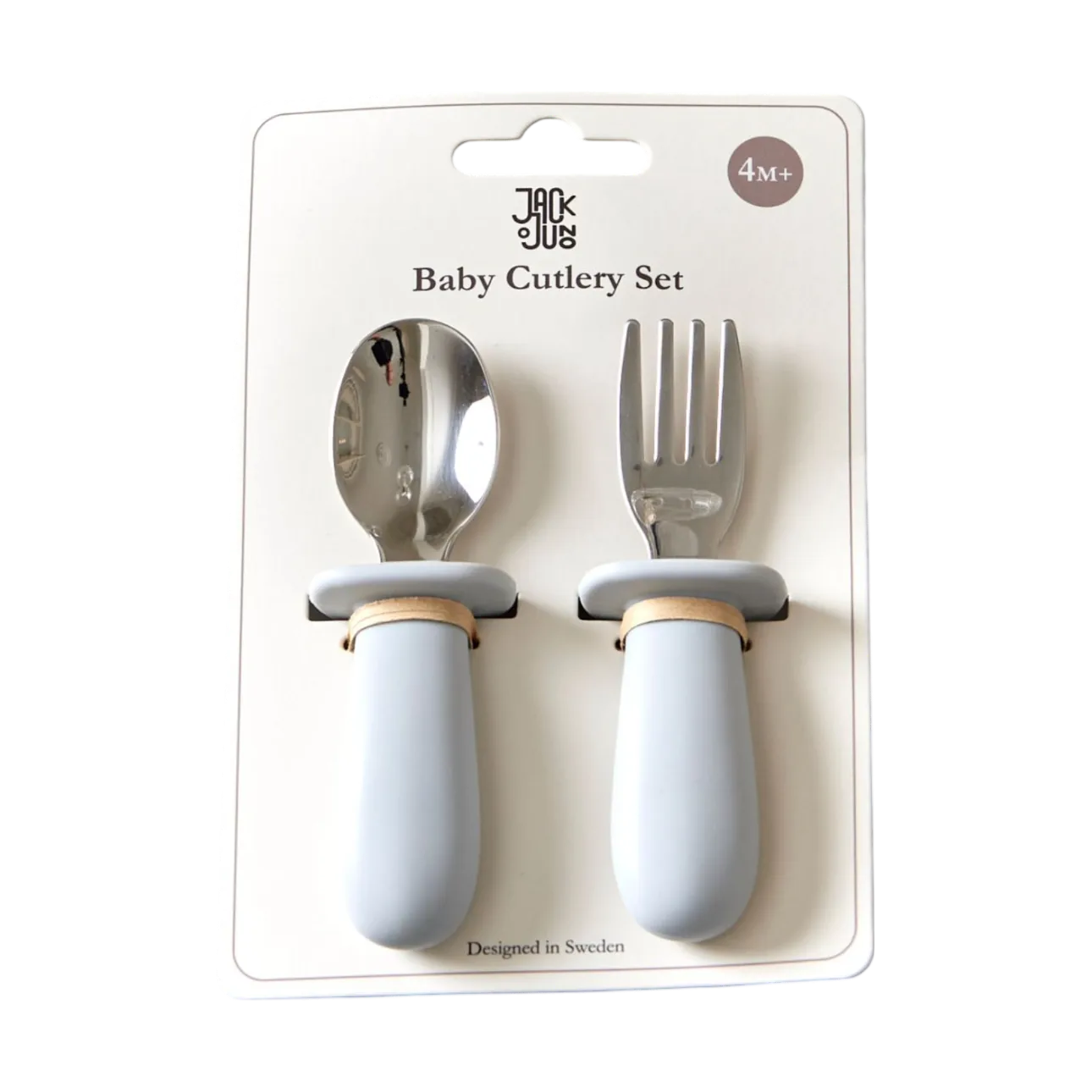 Baby 刀叉勺 套装 2件, Glacier 灰色 Jack o Juno