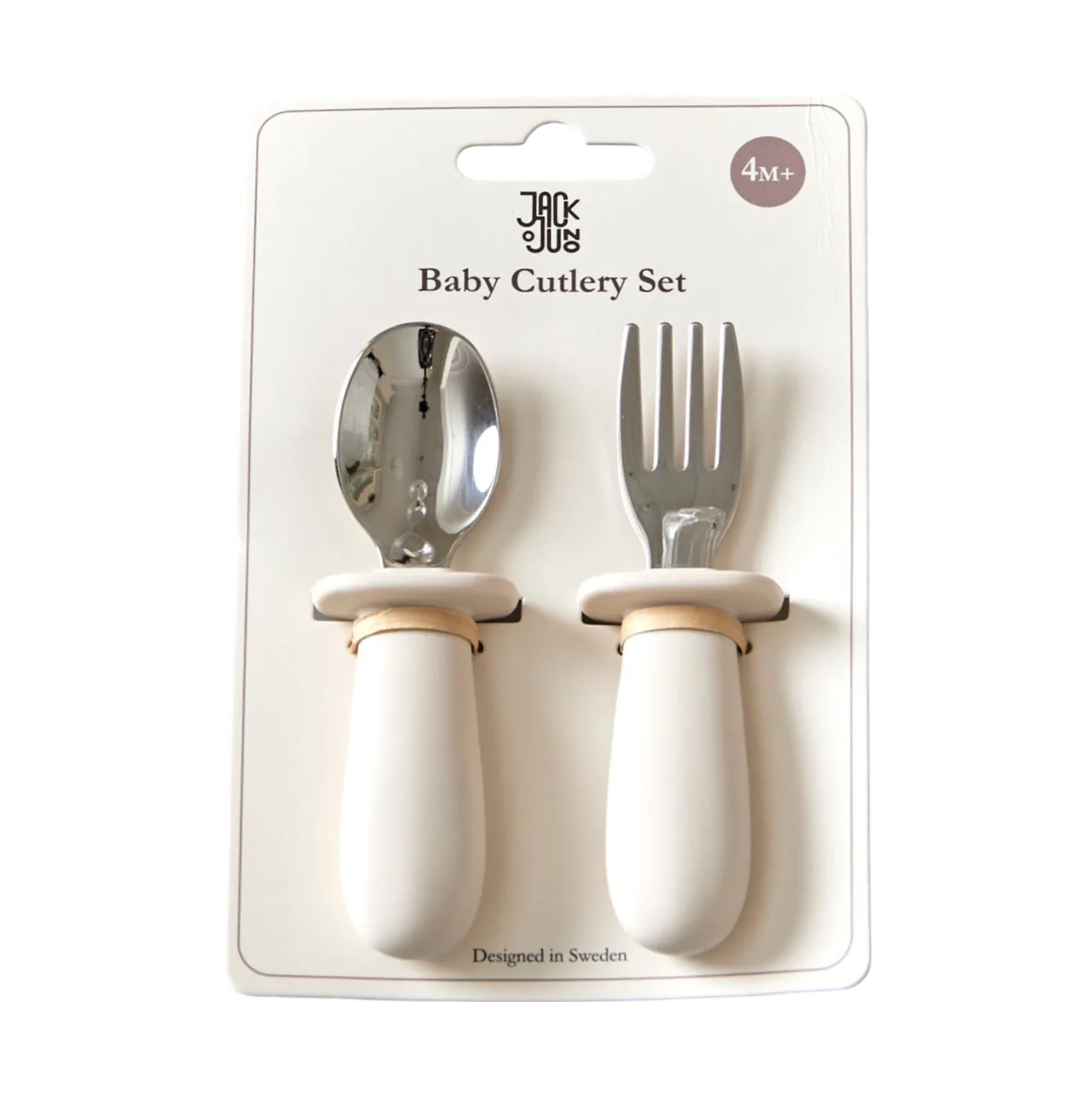 Baby 刀叉勺 套装 2件, 奶油色 Jack o Juno