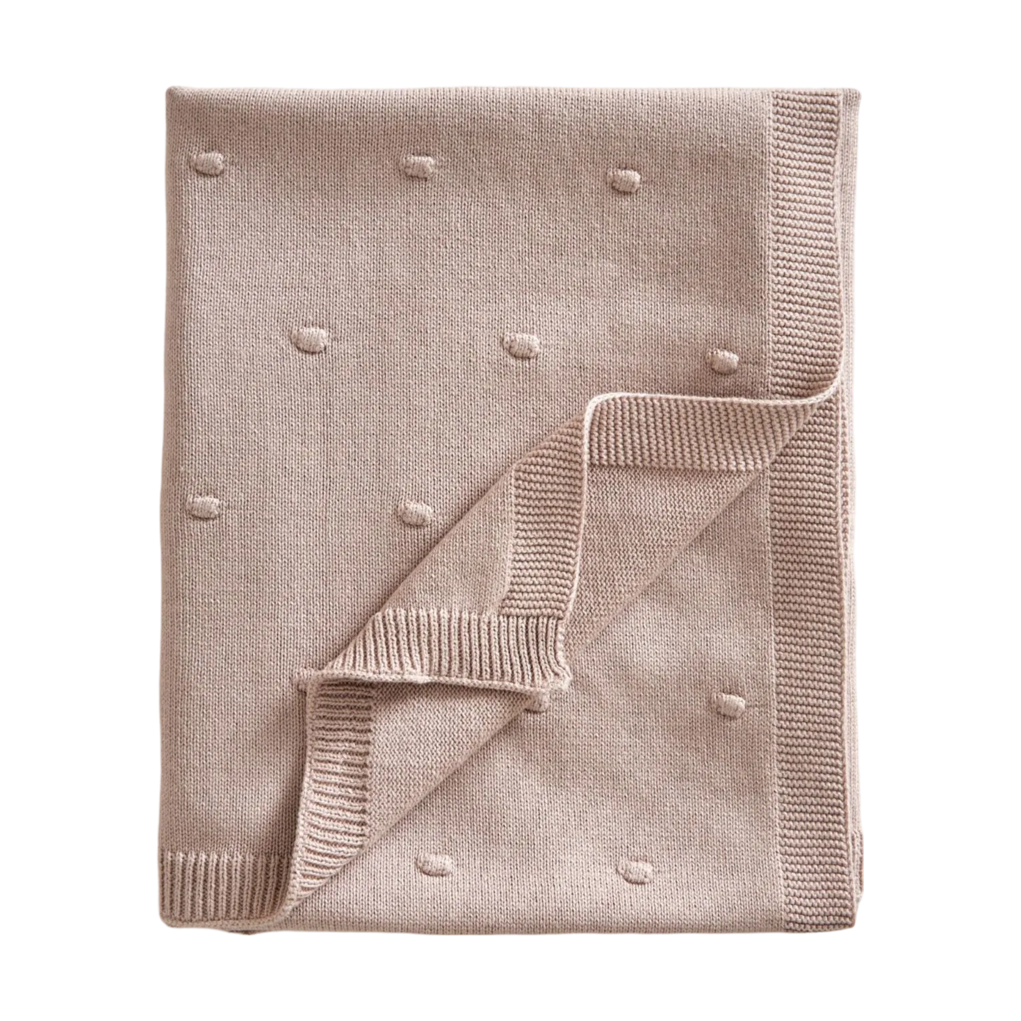 Bubble knitted 婴儿毯 80x100 cm, Dusty 粉色 Jack o Juno