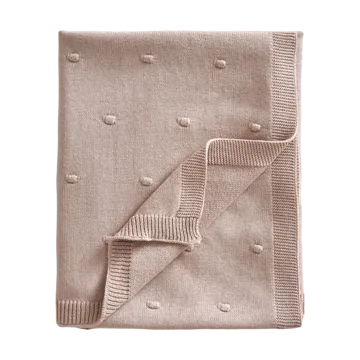 Bubble knitted 婴儿毯 80x100 cm - Dusty 粉色 - Jack o Juno