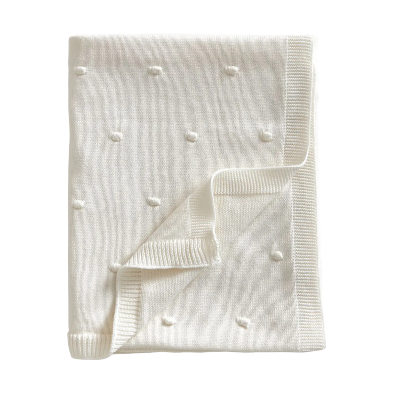 Bubble knitted 婴儿毯 80x100 cm, 珍珠 Jack o Juno