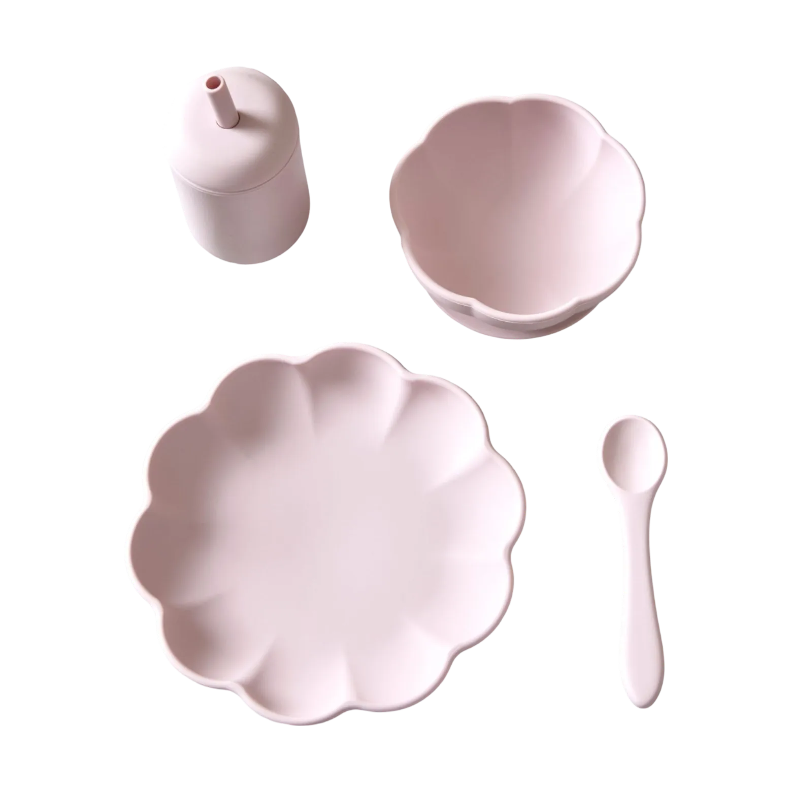 Little Poppy 儿童 dinner 套装 4件, 浅粉 Jack o Juno