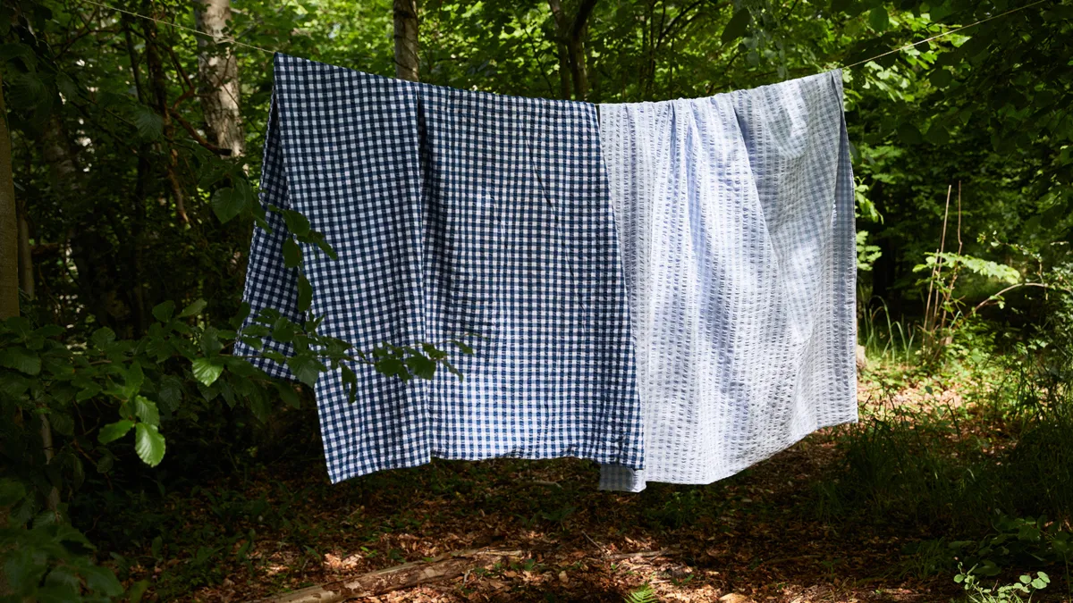 Bæk&Bølge 床上用品套装 220x220 cm, 深蓝-白色 Juna