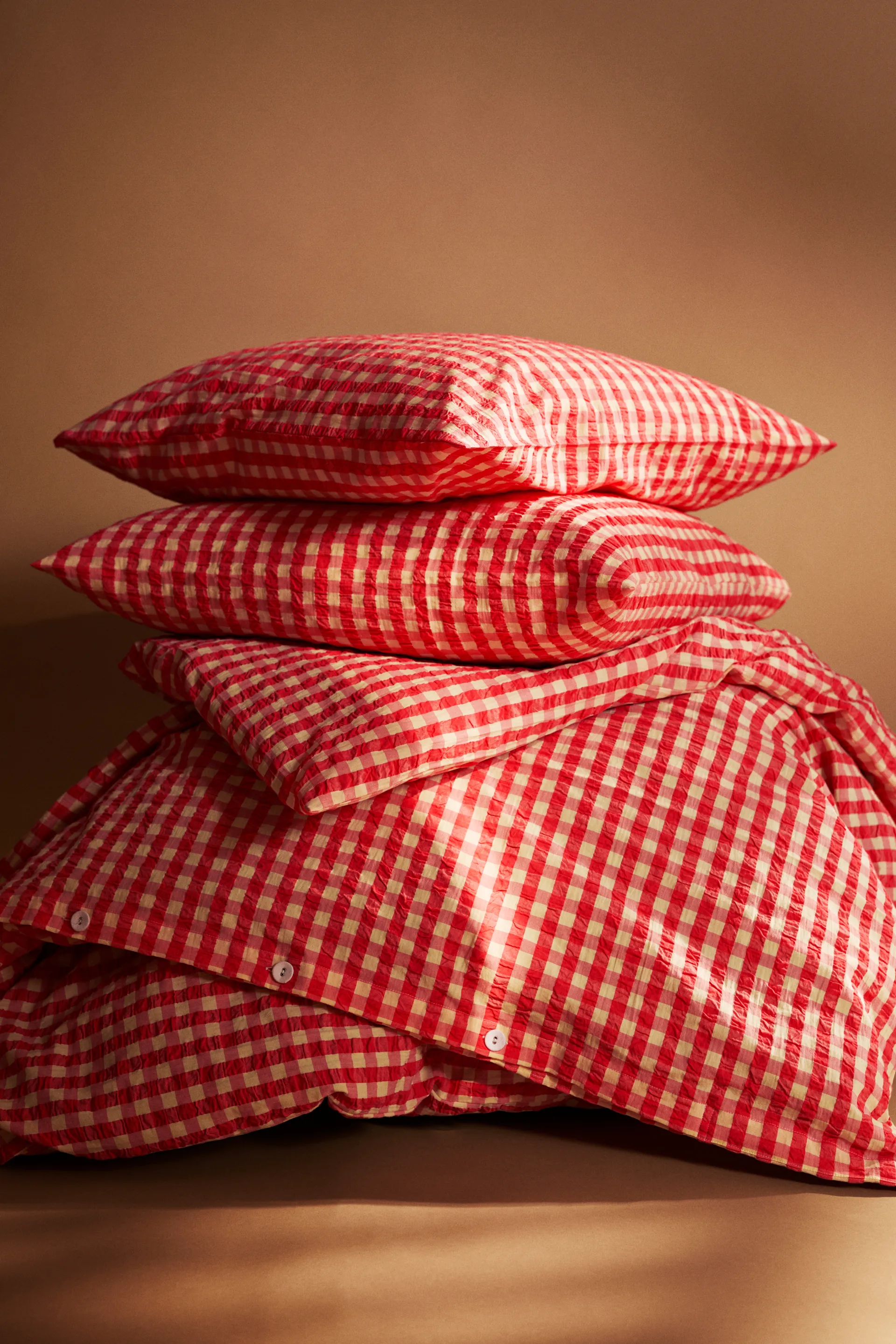 Bæk&Bølge 床上用品套装 220x220 cm, 红色-黄色 Juna