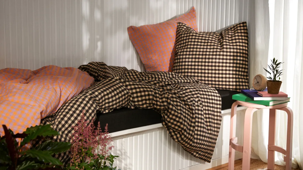 Bæk&Bølge 床上用品套装 220x220 cm, 黑色 沙色 Juna