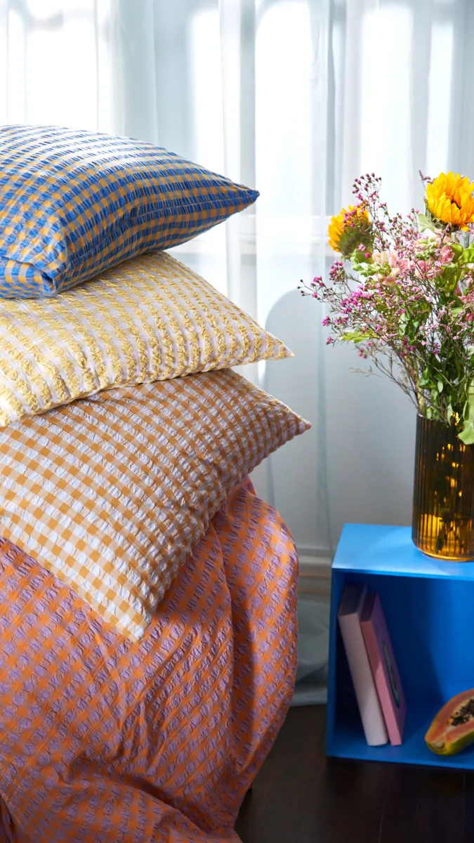 Bæk&Bølge 枕头套 50x60 cm, Light blue sand Juna