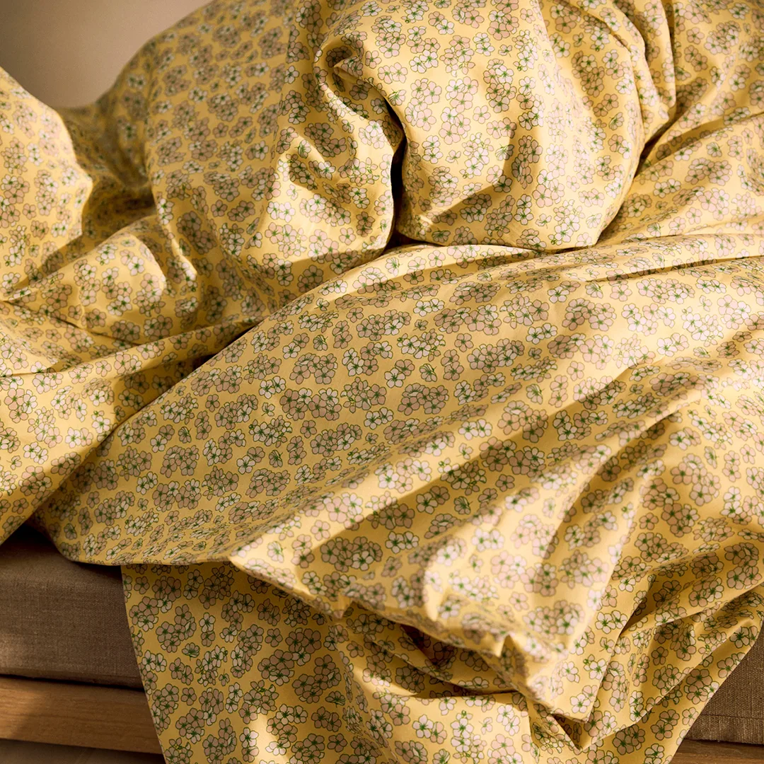 Pleasant 床上用品套装 150x210 cm, 黄色 Juna