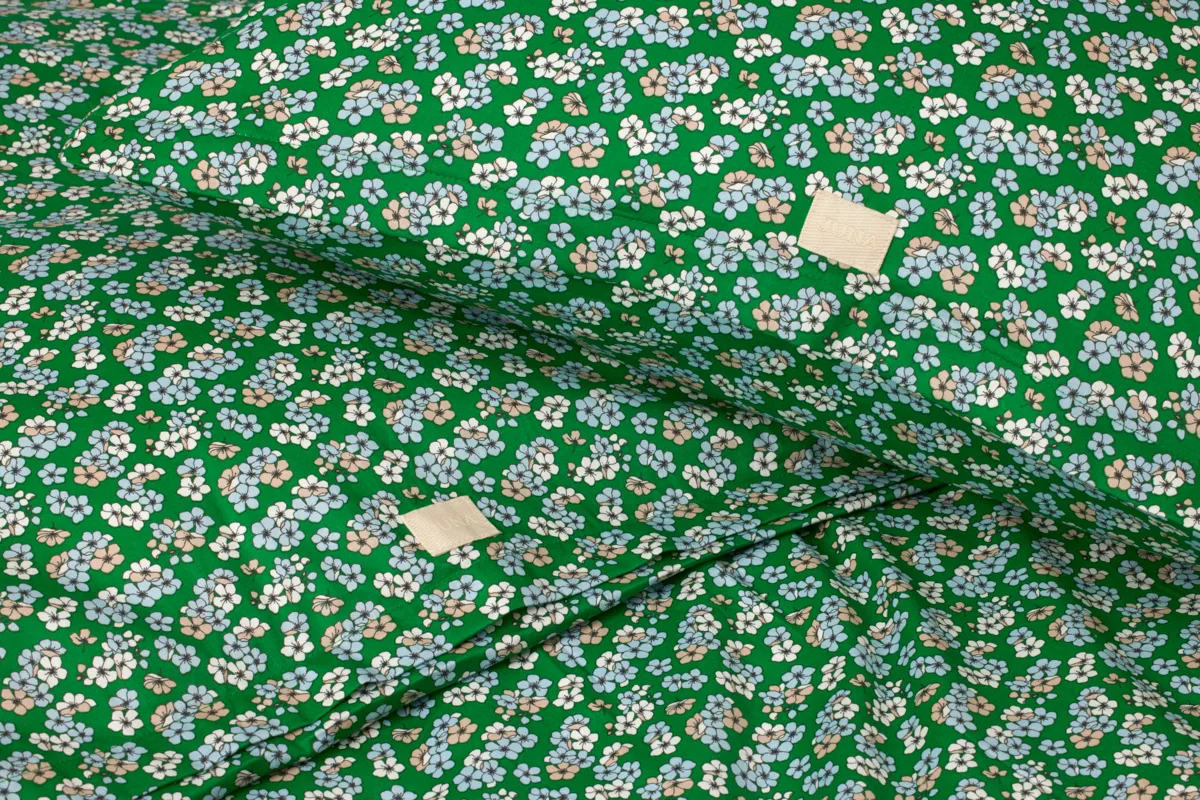 Pleasantly 床上用品套装 220x220 cm, 调和绿 Juna