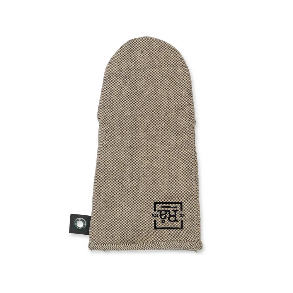 Rå oven glove, Dark 灰色, one size Juna