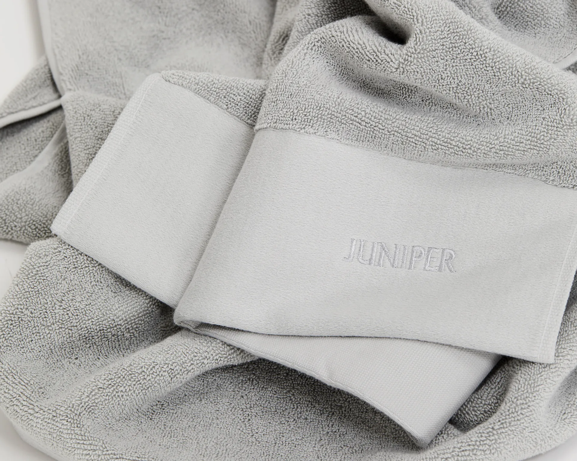 杜松浴巾70x140cm 2件装, 石灰色 Juniper