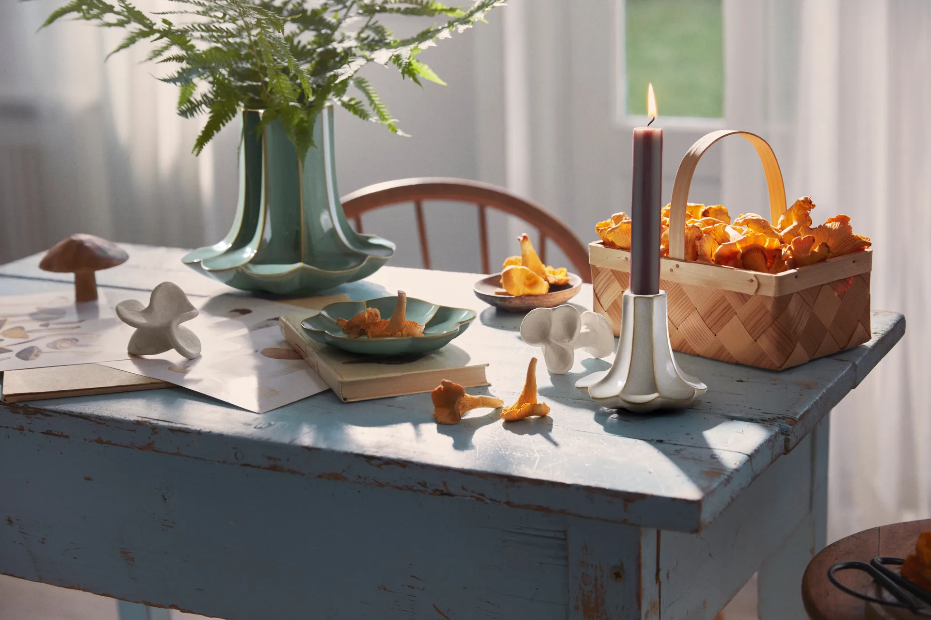 Chanterelle 花瓶, 绿色, 20.5 cm Kähler