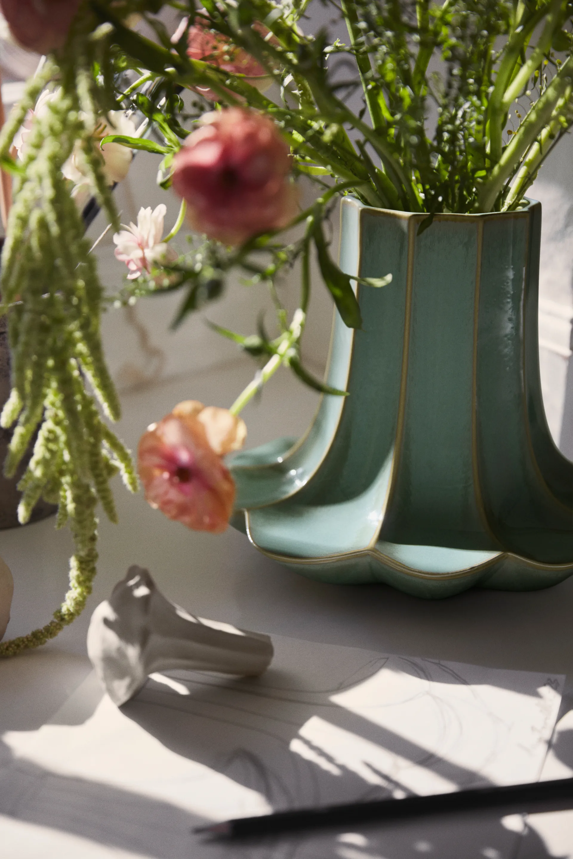 Chanterelle 花瓶, 绿色, 20.5 cm Kähler