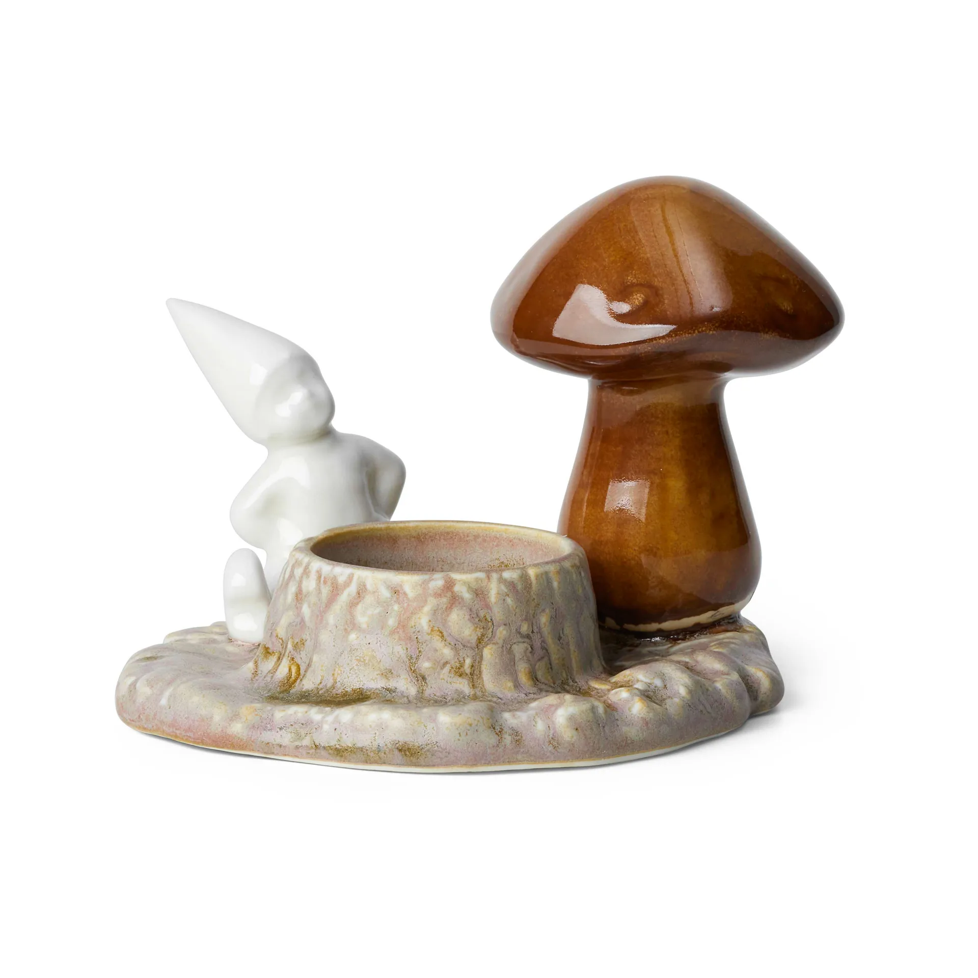 Christmas Tales tea light holder mushroom, 白色 Kähler