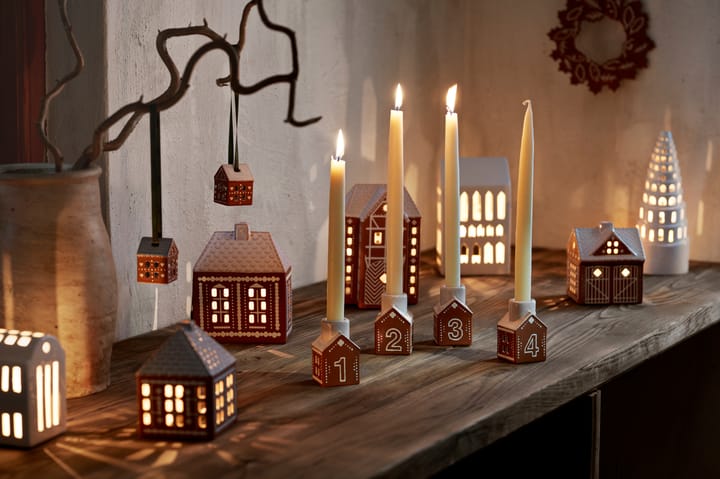 Gingerbread advent 烛台 4件, 褐色 Kähler