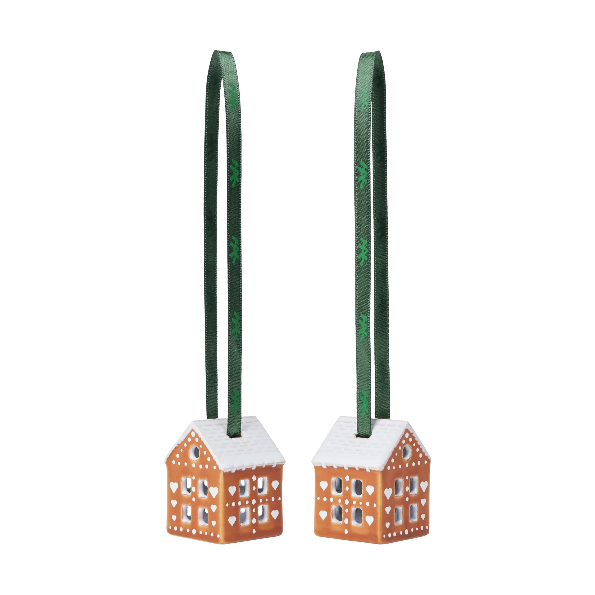 Gingerbread Christmas hanging 5 cm 两件套装, 褐色 Kähler