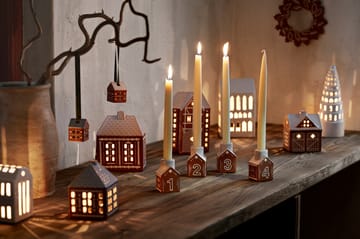 Gingerbread Christmas hanging 5 cm 两件套装 - 褐色 - Kähler