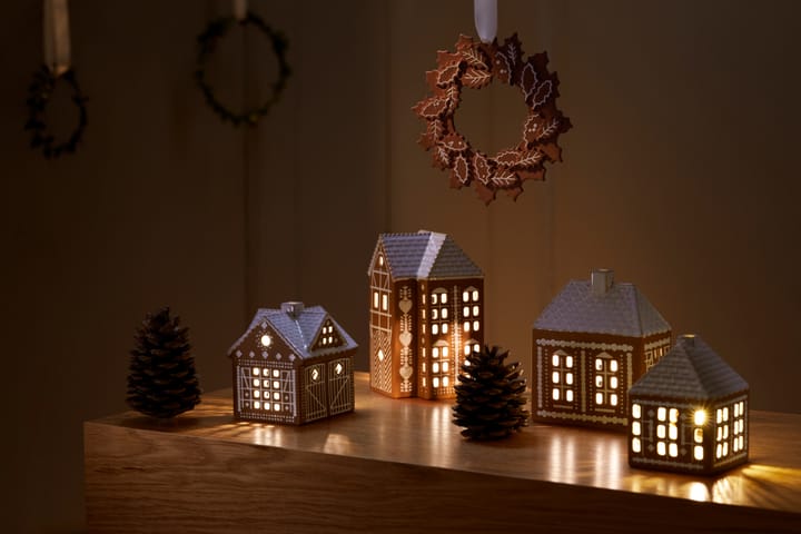 Gingerbread Christmas wreath Ø18.5 cm, 褐色 Kähler