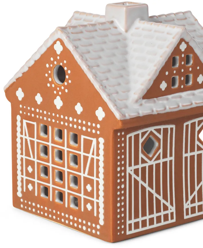 Gingerbread 蜡烛 house, Christmas barn 11.5 cm Kähler