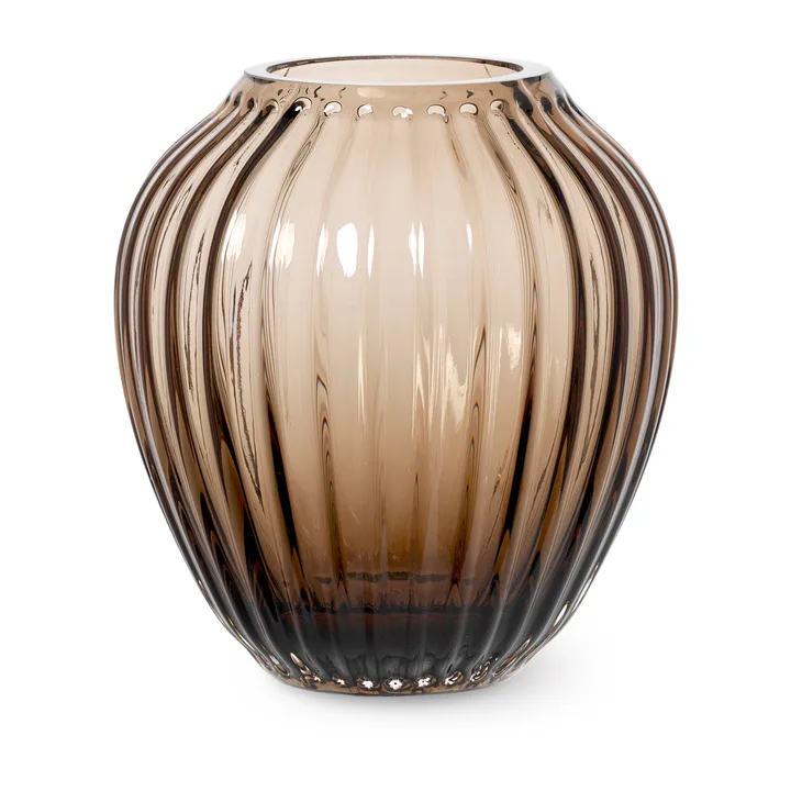 Hammershøi 玻璃花瓶14cm - 胡桃木色 - Kähler