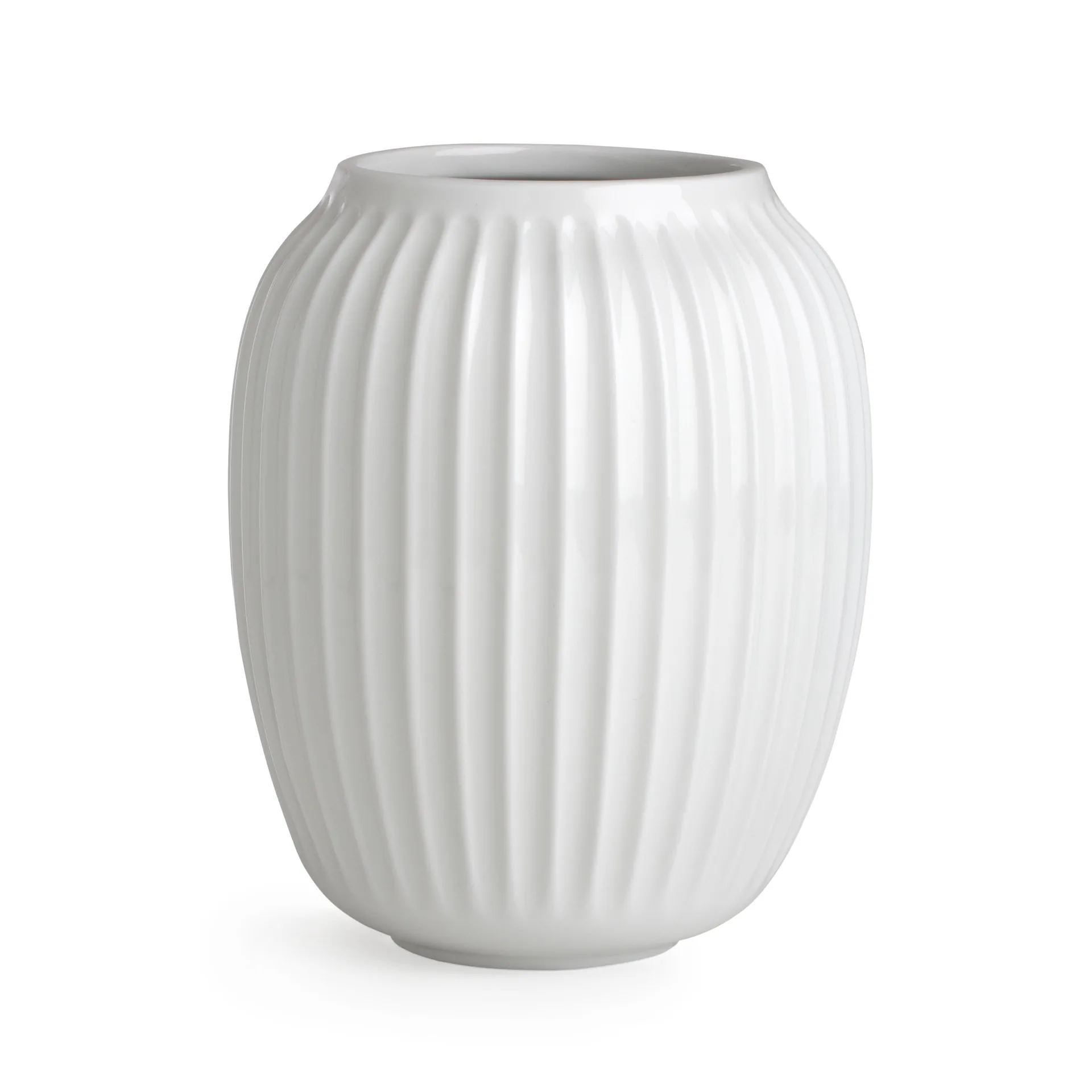 Hammershøi 花瓶, 白色，中号 21 cm Kähler