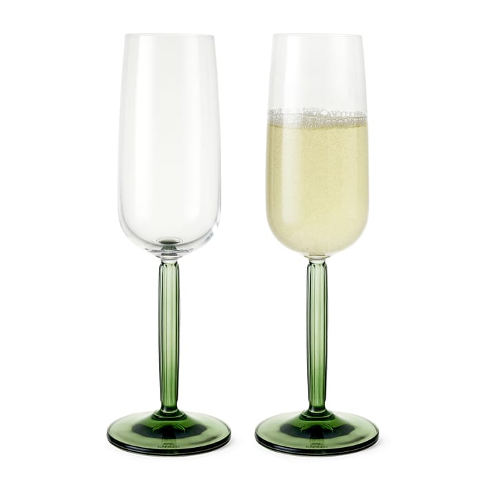 Hammershøi 香槟杯 24 cl 2pack - 绿色 - Kähler