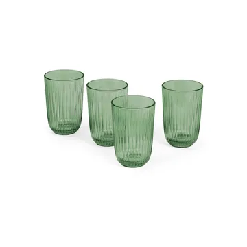 Hammershøi 水杯 370ml 四件装 - 绿色 - Kähler