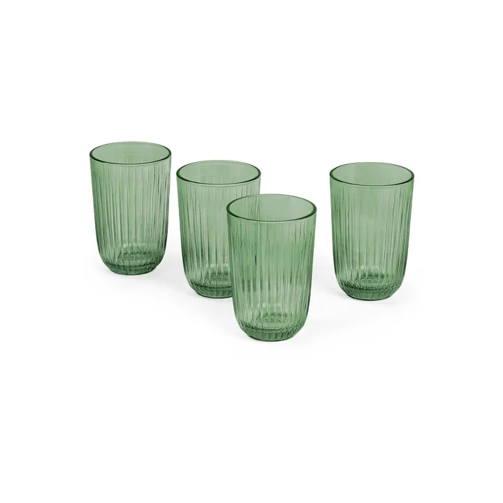 Hammershøi 水杯 370ml 四件装 - 绿色 - Kähler