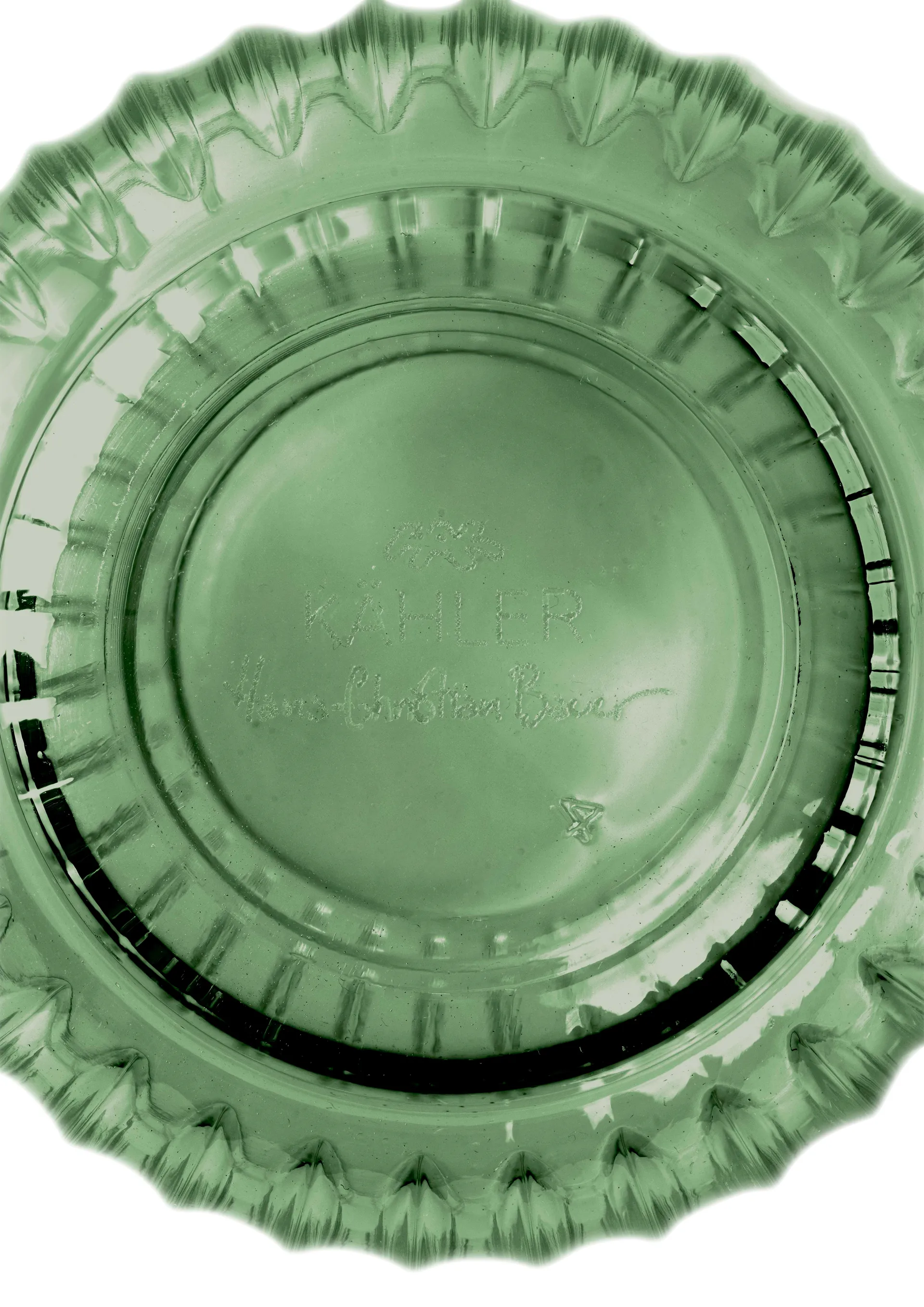 Hammershøi 水杯 370ml 四件装, 绿色 Kähler