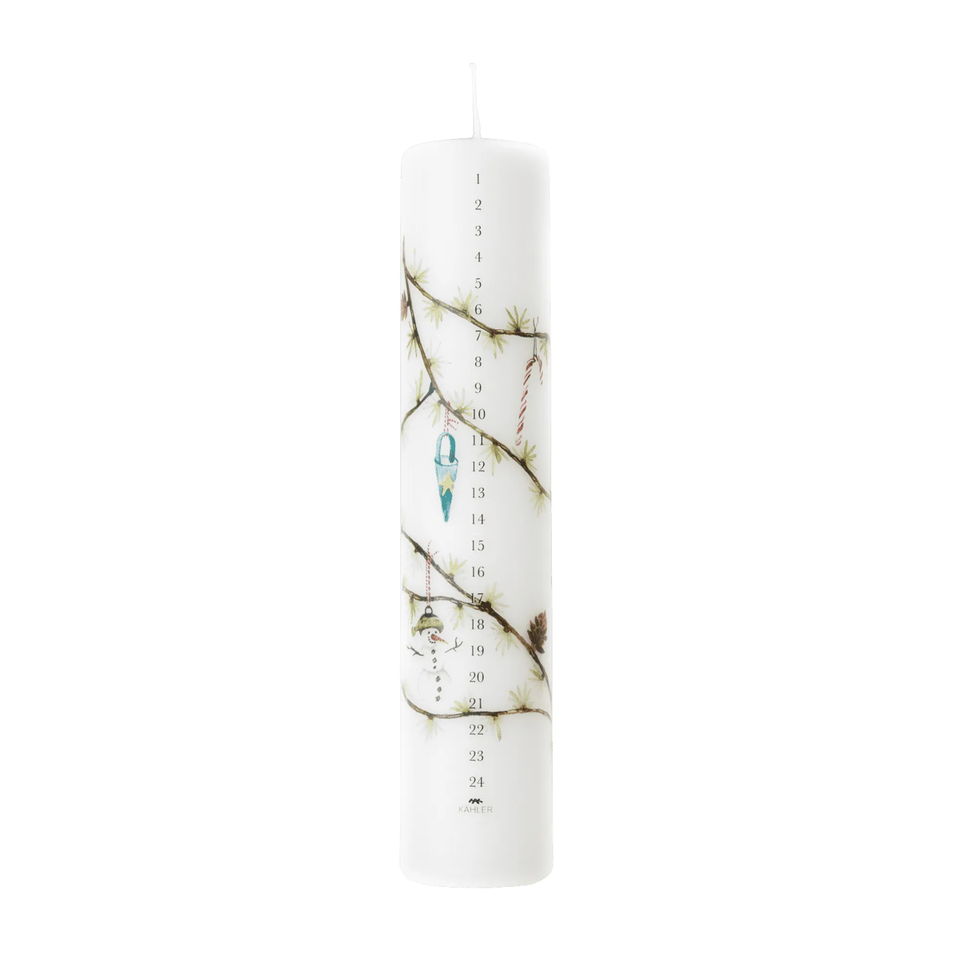 Hammershøi Advent 蜡烛 5 cm, 白色 Kähler